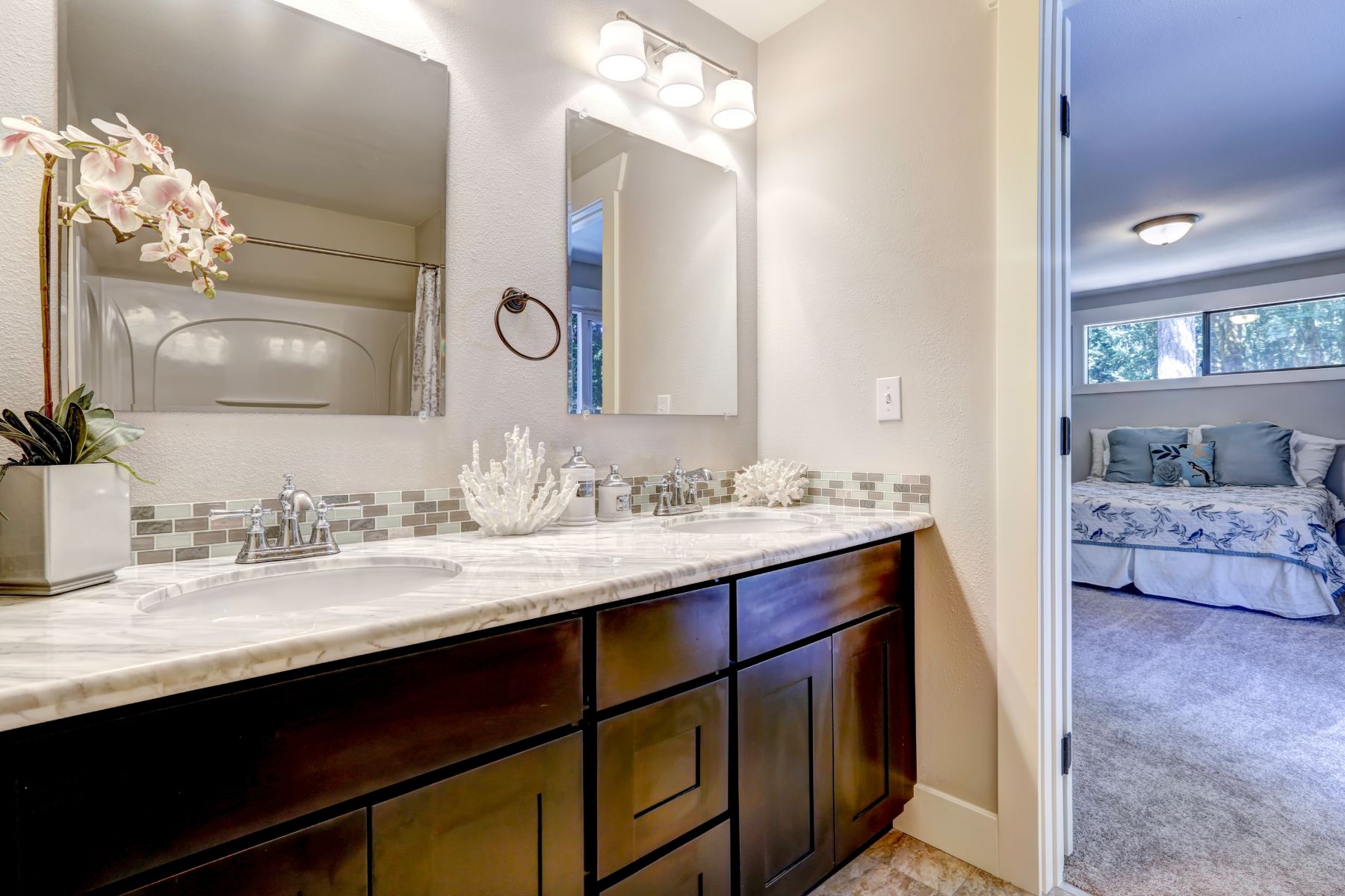 Frameless Bathroom Vanity Mirror Mount